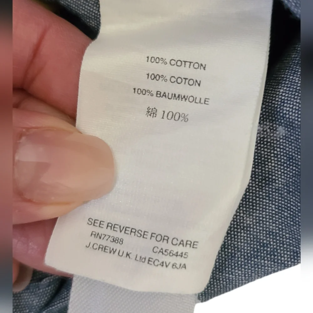 JCREW | BUTTON UP BLUE SHIRT | SIZE XL